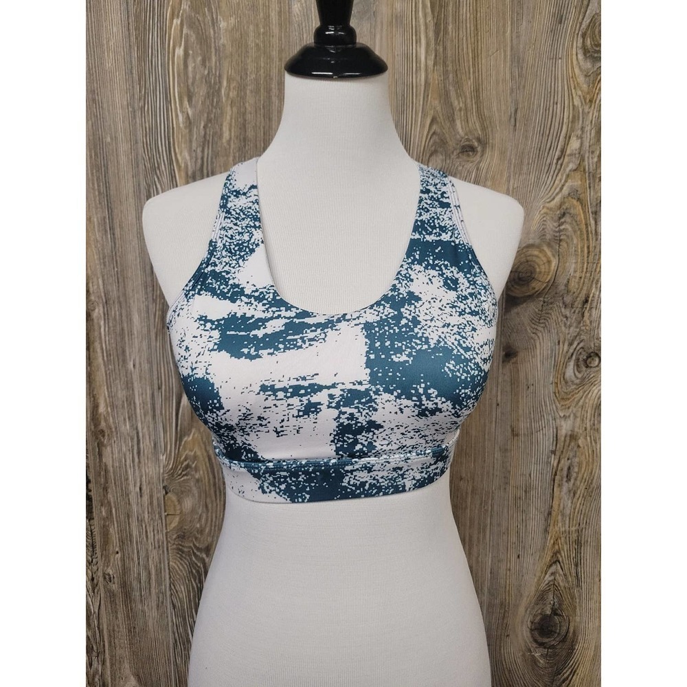 Sports Bra large Dark Green And White